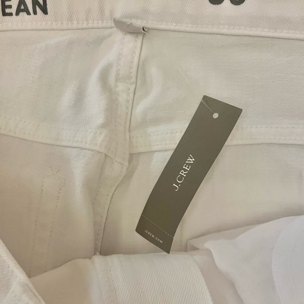 NWT J. Crew Women's White Boyfriend Jeans - Picture 8 of 8